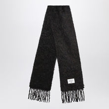  Acne Studios Black wool scarf with logo