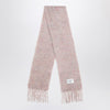 Acne Studios Pink wool scarf with logo