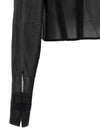 Elisabetta Franchi Logo Embroidery Maxi Crop Shirt