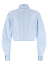 Elisabetta Franchi Cropped Shirt With Charms