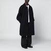 STUDIO NICHOLSON Dark navy blue coat in wool blend
