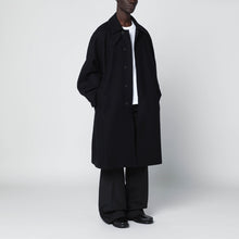  STUDIO NICHOLSON Dark navy blue coat in wool blend