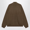The Frankie Shop Baxe knit sports jacket in wool blend brown
