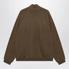 The Frankie Shop Baxe knit sports jacket in wool blend brown
