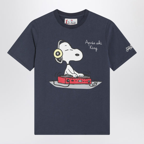 MC2 Saint Barth Blue T-shirt with Snoopy print