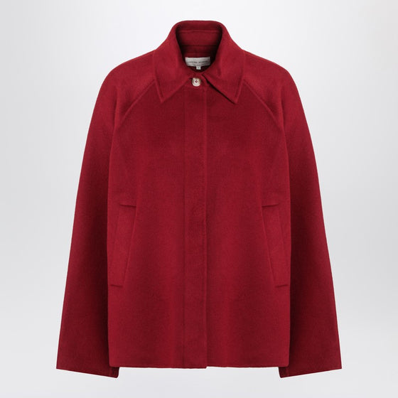Loulou Studio Camila jacket in burgundy wool
