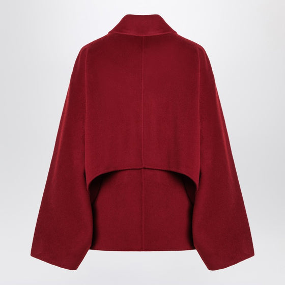 Loulou Studio Camila jacket in burgundy wool