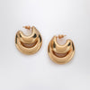 Panconesi Blow Up Huggies earrings in gold tone