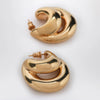 PANCONESI Blow Up Huggies earrings in gold tone