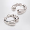 Panconesi P Helix silver earrings