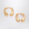 Panconesi P Helix gold earrings