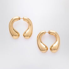  Panconesi P Helix gold earrings