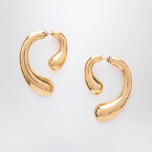  Panconesi P gold earrings