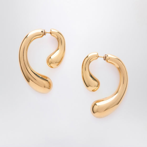 Panconesi P gold earrings