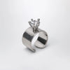 PANCONESI Armour Ring Small with Diamonds