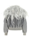 The Attico Feather Insert Bomber Jacket