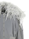 The Attico Feather Insert Bomber Jacket
