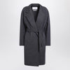 Max Mara Blue wool coat with denim effect