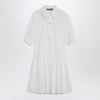 Max Mara Studio Short white cotton shirt dress