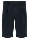 Pt Torino Stretch Cotton Bermuda Shorts