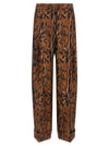Alberto Biani Lynx Print Pants