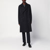 Harris Wharf London Anthracite grey double-breasted wool coat