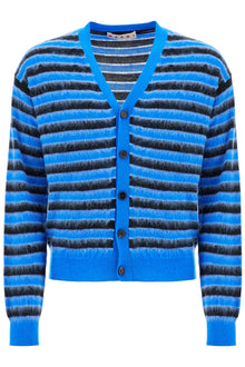  Marni striped wool and mohair cardigan