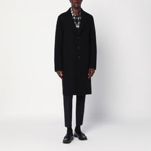  Harris Wharf London Black single-breasted wool coat