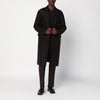 Harris Wharf London Brown single-breasted wool coat