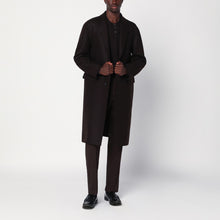  Harris Wharf London Brown single-breasted wool coat