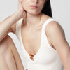 Hunza G. HUNZA G Celine blush one-piece swimsuit