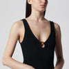 Hunza G. HUNZA G Celine black one-piece swimsuit