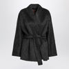 Max Mara Studio Anthracite cardigan jacket in wool and alpaca