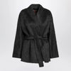 Max Mara Studio Anthracite cardigan jacket in wool and alpaca
