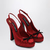 Dolce & Gabbana Dolce&Gabbana Red satin high slingback