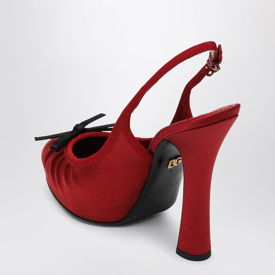 Dolce & Gabbana Dolce&Gabbana Red satin high slingback