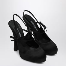 Dolce & Gabbana Dolce&Gabbana High black satin slingback