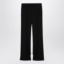 Chloé Black asymmetrical wool trousers