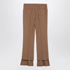 Chloé Beige asymmetrical wool trousers