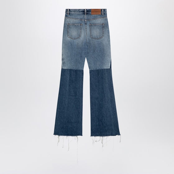 Chloé Three-coloured patchwork denim jeans