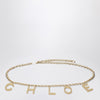 Chloé Letters gold jewel belt