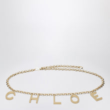  Chloé Letters gold jewel belt