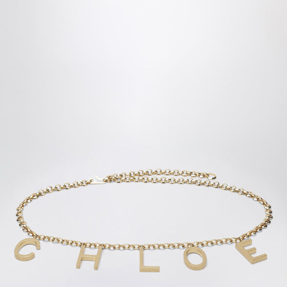 Chloé Letters gold jewel belt