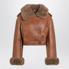 Chloé Boxy jacket in sheepskin and shearling