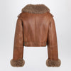 Chloé Boxy jacket in sheepskin and shearling