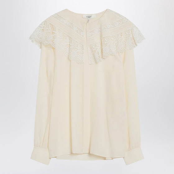 Chloé Ivory crêpe shirt