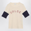 Chloé Wool and cotton T-shirt with logo