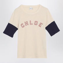  Chloé Wool and cotton T-shirt with logo