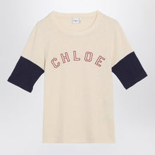  Chloé Wool and cotton T-shirt with logo