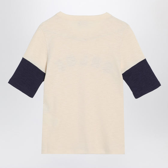 Chloé Wool and cotton T-shirt with logo